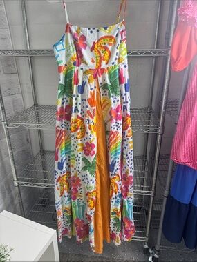 Farm Rio One-Piece Dress with Orange Lining